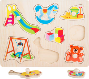 Puzzle s úchytkami "Hračky"