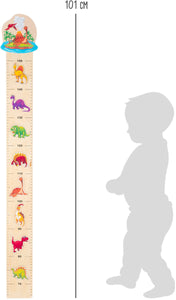 Detský drevený meter dinosaury