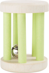 Drevená hrkálka so zvončekom