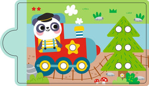 Magnetická_hra_Triedenie_farieb_s_dinosaurom_vláčik