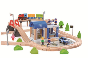 Vláčikodráha_Mest_ a_Dedina_200_dielov_policajná_stanica