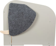 Drevený-box-na-hračky-s-kolieskami-a-sedadlom-Sloník-z-boku