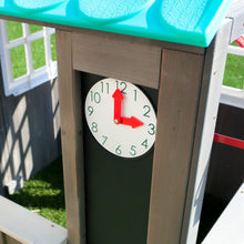 Domček do záhrady pre deti - hodiny s pohyblivými ručičkami