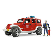Červený požiarny JEEP WRANGLER s figúrkou a príslušenstvom
