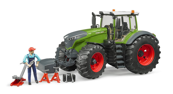Traktor Fendt 1050 Vario s mechanikom a dielenským náradím 1:16