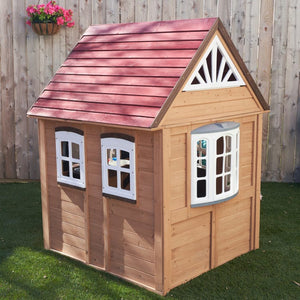 Drevený cédrový domček pre deti na záhradu
