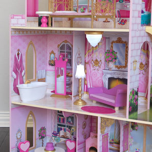 Rúžový zámok pre princezné  - domček pre bábiky
