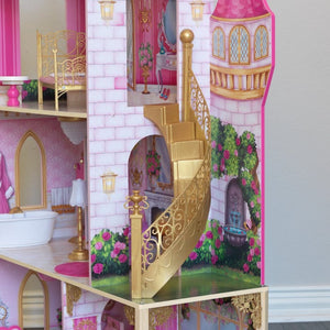 Rúžový zámok pre princezné  - domček pre bábiky