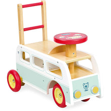 Drevené odrážadlo minibus 2v1 2