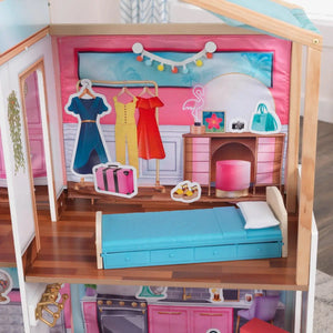 Magnetický-domček-pre-bábiky-spálňa-s-dekoráciami