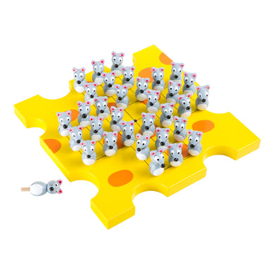 Drevená hra solitaire hladné myši