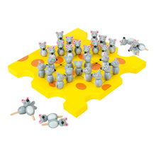 Drevená hra solitaire hladné myši 3