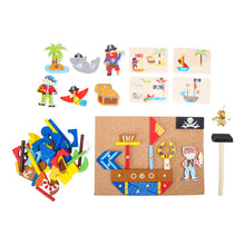 Drevená kreatívna hra piráti 4