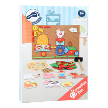 Drevená kreatívna hra farma 4