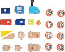 Drevená stavebnica vláčik