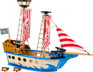 Drevená pirátska loď "Jack"