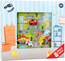 Motorická hračka bludisko mesto