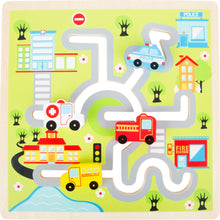 Motorická hračka bludisko mesto