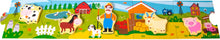 Drevené puzzle farma