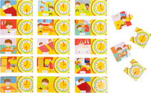 Drevené puzzle čas