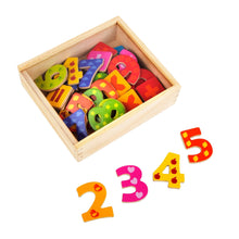 Magnetické drevené čísla