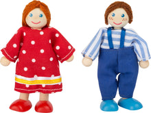 Drevený skladací domček pre bábiky