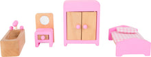 Drevený skladací domček pre bábiky