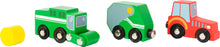 Drevený set farmárske vozidlá
