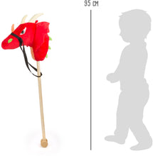 Červený dráčik na paličke