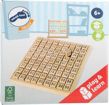 Drevené počítadlo násobilka