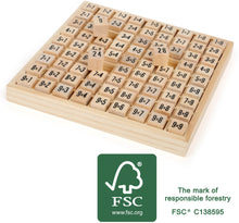 Drevené počítadlo násobilka