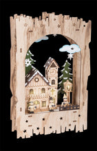 Vianočná dekorácia zimná dedinka s osvetlením