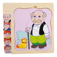 Puzzle životný vývoj muža 7