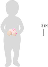 Ružový drevený zajko