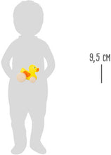 Žltá drevená kačička