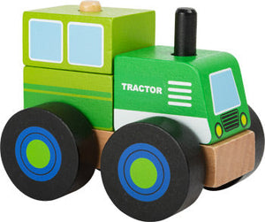 Stavebný traktor z dreva