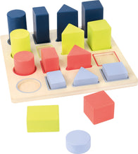 Drevené puzzle geometrické tvary