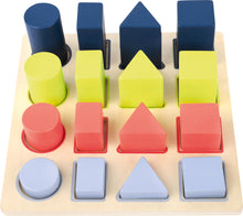 Drevené puzzle geometrické tvary