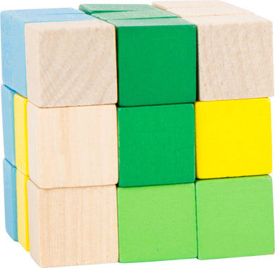 Skladacia kocka modro-zelená 4