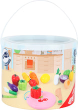 Drevený set na krájanie ovocie a zelenina