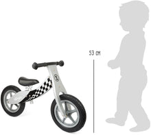 Drevený pretekársky odrážací bicykel 