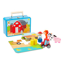 Drevené puzzle s postavičkami Farma