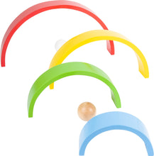 Drevené skladacie bloky ,,Dúha" XL