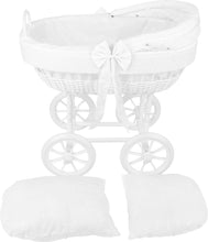 Biely prútený košík pre bábiky