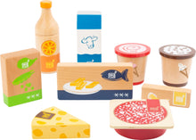 Drevená sada potravín