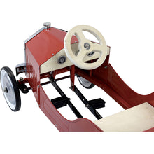 Kovové šliapací auto červené 5