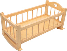 Kolíska z dreva pre bábiky