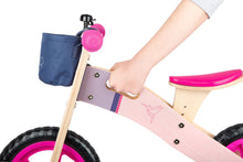 Drevený odrážací bicykel ,,Ružový kolibrík"