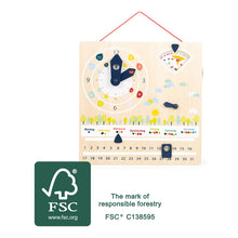 Didaktický kalendár s hodinami