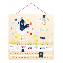 Didaktický kalendár s hodinami 4